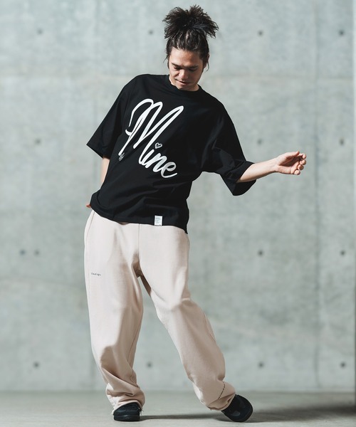 GLIMCLAP(グリムクラップ)の「mp13552- Wide straight sweat pants スウェットパンツ(スウェットパンツ・メンズ・ブラック/ミックスグレー/キナリ・S/M/L)」の19枚目の写真