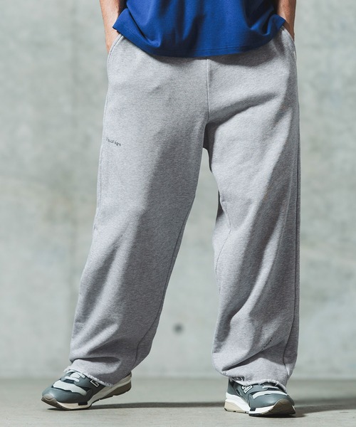 GLIMCLAP(グリムクラップ)の「mp13552- Wide straight sweat pants スウェットパンツ(スウェットパンツ・メンズ・ブラック/ミックスグレー/キナリ・S/M/L)」の20枚目の写真