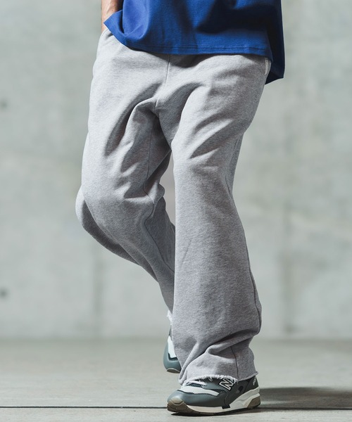GLIMCLAP(グリムクラップ)の「mp13552- Wide straight sweat pants スウェットパンツ(スウェットパンツ・メンズ・ブラック/ミックスグレー/キナリ・S/M/L)」の21枚目の写真