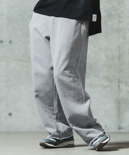 GLIMCLAP(グリムクラップ)の「mp13552- Wide straight sweat pants スウェットパンツ(スウェットパンツ・メンズ・ブラック/ミックスグレー/キナリ・S/M/L)」の22枚目の写真