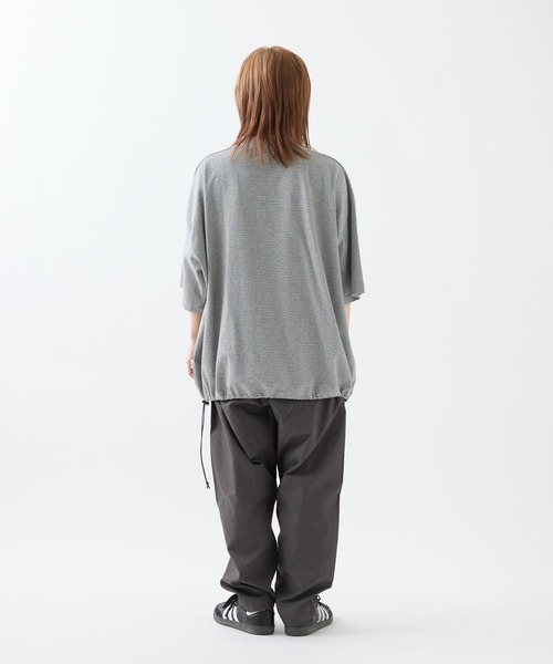BORDERS ストライプバルーンスリーブTシャツ 36 BORDER BALLOON TEE S/S / ボーダーバルーンティー ショート