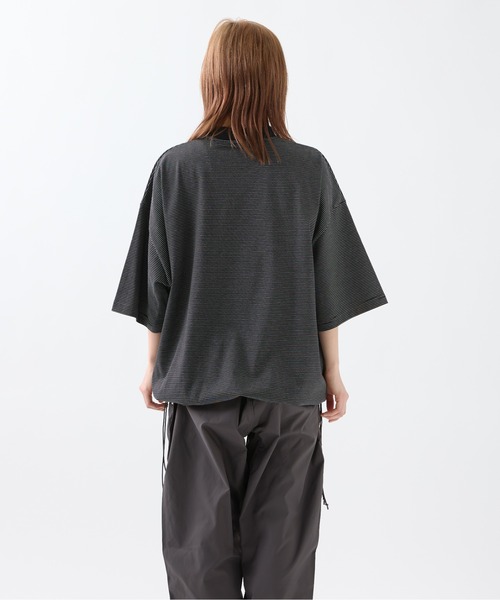 BORDERS ストライプバルーンスリーブTシャツ 36 BORDER BALLOON TEE S/S / ボーダーバルーンティー ショート