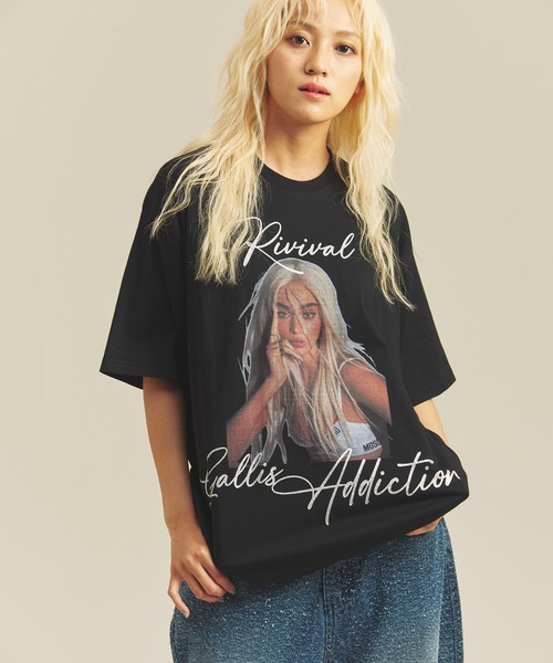GA GLITTER GIRL-PHOTO TEE（Tシャツ/カットソー）｜GALLIS
