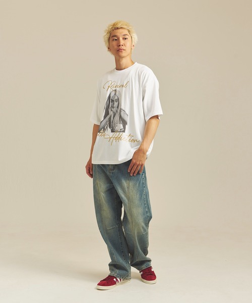 GALLIS ADDICTION(ガリスアディクション)の「GA GLITTER GIRL-PHOTO TEE(Tシャツ/カットソー・メンズ・ホワイト/ブラック/チャコール・M/L)」の14枚目の写真