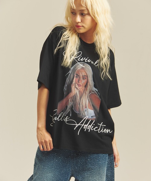 GALLIS ADDICTION(ガリスアディクション)の「GA GLITTER GIRL-PHOTO TEE(Tシャツ/カットソー・メンズ・ホワイト/ブラック/チャコール・M/L)」の22枚目の写真