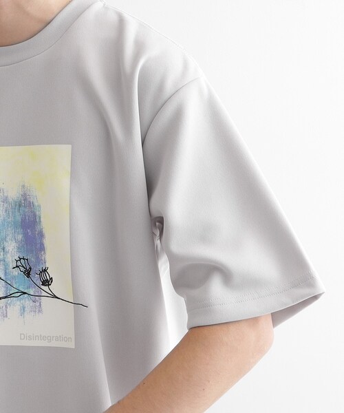 セール】フラワー刺繍アブストカットソー（Tシャツ/カットソー