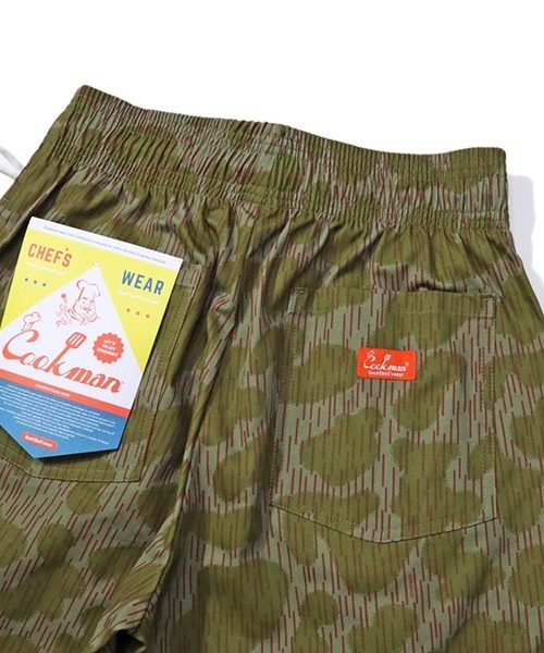 COOKMAN（クックマン）の「cookman クックマン シェフ ショートパンツ ハーフパンツ イージーパンツ フロントポケット Front pocket Camo Green（その他パンツ・メンズ・グリーン・MEDIUM/LARGE）」の6枚目の写真