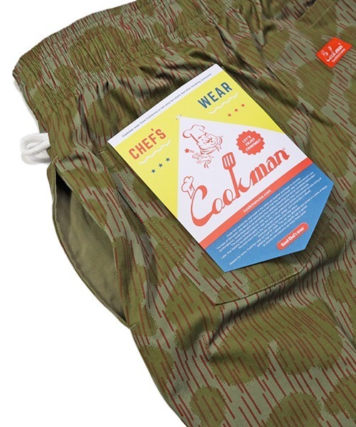 COOKMAN（クックマン）の「cookman クックマン シェフ ショートパンツ ハーフパンツ イージーパンツ フロントポケット Front pocket Camo Green（その他パンツ・メンズ・グリーン・MEDIUM/LARGE）」の7枚目の写真