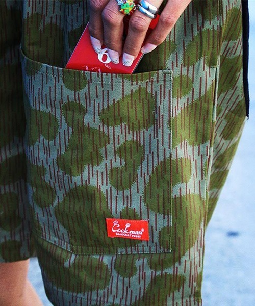 COOKMAN（クックマン）の「cookman クックマン シェフ ショートパンツ ハーフパンツ イージーパンツ フロントポケット Front pocket Camo Green（その他パンツ・メンズ・グリーン・MEDIUM/LARGE）」の18枚目の写真