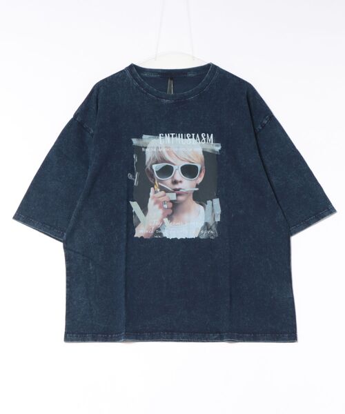 Starting Over（スターティングオーバー）の「【ユニセックス/古着風】Chemical hard wash printed t-shirt/ケミカルハードウォッシュ ビンテージライク プリントTシャツ / ピグメントT / オーバーサイズ（Tシャツ/カットソー・メンズ・ネイビー/ブルー系その他/ブラック系その他4/レッド系その他/ブラック/ブラック系その他2/ワイン/ブルー系その他2/ブラック系その他/ブラック系その他3/ブラック系その他5/レッド系その他2/ブラック系その他6/ブラック系その他7/ブラック系/ブルー系その他3/ブルー系その他4/ブルー系その他5/ブルー系その他6/ブラック系1・M/L/XL/S）」の17枚目の写真
