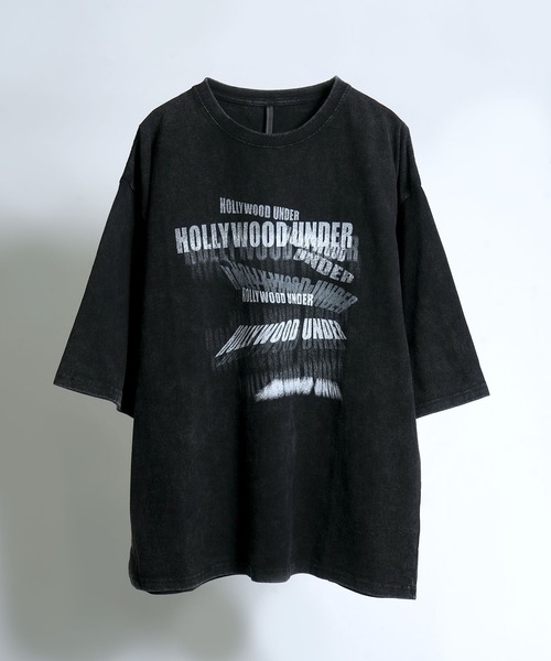 Starting Over（スターティングオーバー）の「【ユニセックス/古着風】Chemical hard wash printed t-shirt/ケミカルハードウォッシュ ビンテージライク プリントTシャツ / ピグメントT / オーバーサイズ（Tシャツ/カットソー・メンズ・ネイビー/ブルー系その他/ブラック系その他4/レッド系その他/ブラック/ブラック系その他2/ワイン/ブルー系その他2/ブラック系その他/ブラック系その他3/ブラック系その他5/レッド系その他2/ブラック系その他6/ブラック系その他7/ブラック系/ブルー系その他3/ブルー系その他4/ブルー系その他5/ブルー系その他6/ブラック系1・M/L/XL/S）」の8枚目の写真