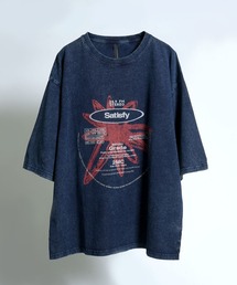Starting Over（スターティングオーバー）の「ピグメント ケミカルウォッシュ ヴィンテージ風 グラフィック プリントTシャツ（Tシャツ/カットソー）」