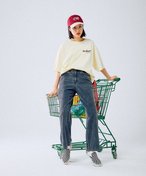 LEPSIM（レプシィム）の「BIGプリントチュニック　490451（Tシャツ/カットソー・レディース・イエロー/ライトグレー/チャコールグレー/オフホワイト/ホワイト系その他/ブラック・FREE）」の12枚目の写真