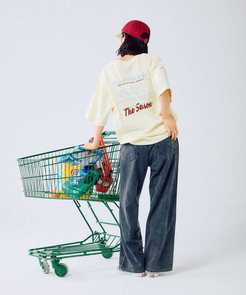 LEPSIM（レプシィム）の「BIGプリントチュニック　490451（Tシャツ/カットソー・レディース・イエロー/ライトグレー/チャコールグレー/オフホワイト/ホワイト系その他/ブラック・FREE）」の11枚目の写真