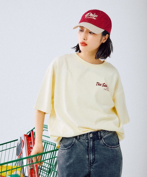 LEPSIM（レプシィム）の「BIGプリントチュニック　490451（Tシャツ/カットソー・レディース・イエロー/ライトグレー/チャコールグレー/オフホワイト/ホワイト系その他/ブラック・FREE）」の9枚目の写真