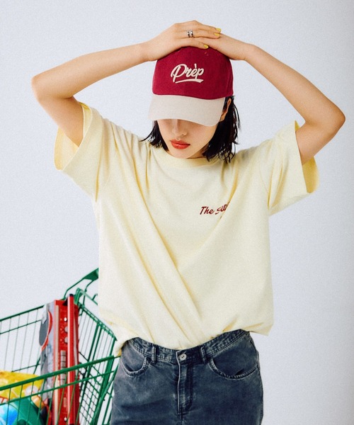LEPSIM（レプシィム）の「BIGプリントチュニック　490451（Tシャツ/カットソー・レディース・イエロー/ライトグレー/チャコールグレー/オフホワイト/ホワイト系その他/ブラック・FREE）」の8枚目の写真