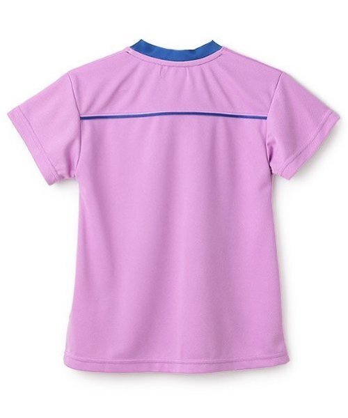 X-girl Stages（エックスガールステージス）の「【TBSドラマ フェイクマミー 着用アイテム】パイピング切替ナンバリング半袖ワンピース（ワンピース・キッズ・ラベンダー/オフホワイト・140cm/130cm/110cm/100cm/120cm）」の4枚目の写真