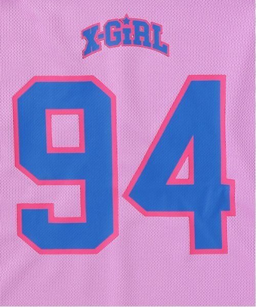 X-girl Stages（エックスガールステージス）の「【TBSドラマ フェイクマミー 着用アイテム】パイピング切替ナンバリング半袖ワンピース（ワンピース・キッズ・ラベンダー/オフホワイト・140cm/130cm/110cm/100cm/120cm）」の6枚目の写真