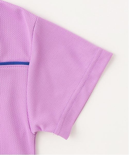 X-girl Stages（エックスガールステージス）の「【TBSドラマ フェイクマミー 着用アイテム】パイピング切替ナンバリング半袖ワンピース（ワンピース・キッズ・ラベンダー/オフホワイト・140cm/130cm/110cm/100cm/120cm）」の7枚目の写真