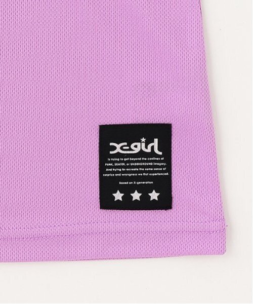 X-girl Stages（エックスガールステージス）の「【TBSドラマ フェイクマミー 着用アイテム】パイピング切替ナンバリング半袖ワンピース（ワンピース・キッズ・ラベンダー/オフホワイト・140cm/130cm/110cm/100cm/120cm）」の8枚目の写真