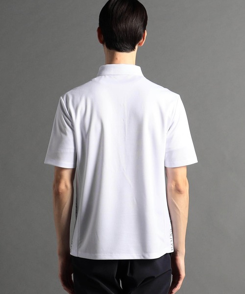 MONSIEUR NICOLE（ムッシュニコル）の「【ex/tra】ドライメッシュ サイドロゴポロシャツ（ポロシャツ・メンズ・ブラック/チャコールグレー/ホワイト・LARGE/X-LARGE/MEDIUM）」の7枚目の写真