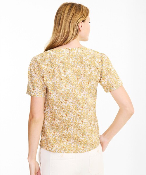 AIGLE(エーグル)の「リバティプリントブラウス(シャツ/ブラウス・レディース・ブルー/ベージュ・40/36/38)」の7枚目の写真