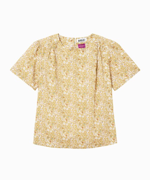 AIGLE(エーグル)の「リバティプリントブラウス(シャツ/ブラウス・レディース・ブルー/ベージュ・40/36/38)」の14枚目の写真