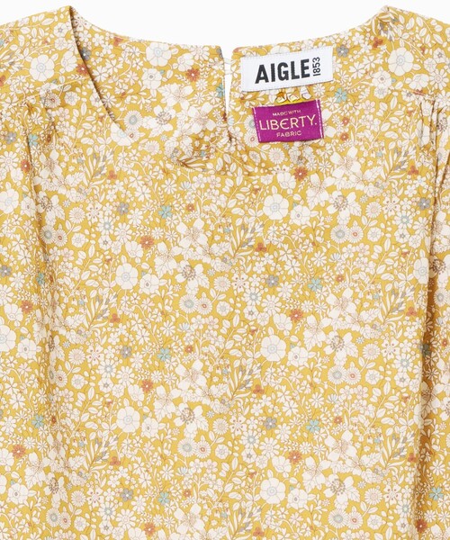 AIGLE(エーグル)の「リバティプリントブラウス(シャツ/ブラウス・レディース・ブルー/ベージュ・40/36/38)」の16枚目の写真