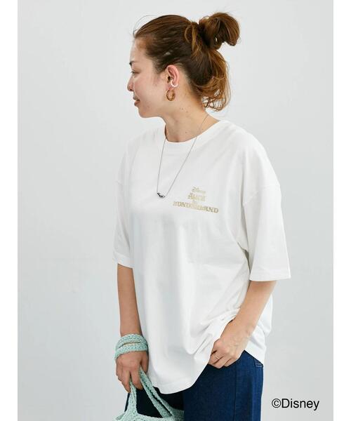 Lugnoncure(ルノンキュール)の「【Disney】ふしぎの国のアリス/プリントTシャツ1(Tシャツ/カットソー・レディース・オフホワイト/チャコールグレー・F)」の6枚目の写真