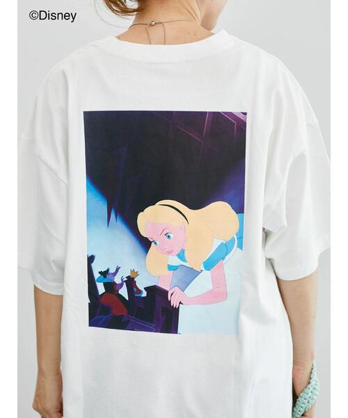 Lugnoncure(ルノンキュール)の「【Disney】ふしぎの国のアリス/プリントTシャツ1(Tシャツ/カットソー・レディース・オフホワイト/チャコールグレー・F)」の8枚目の写真