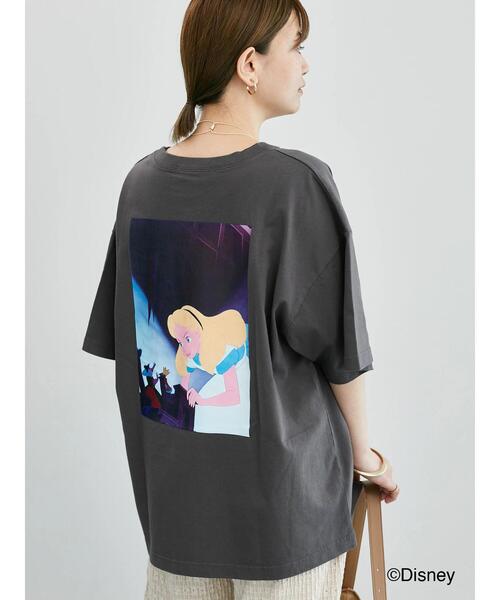 Lugnoncure(ルノンキュール)の「【Disney】ふしぎの国のアリス/プリントTシャツ1(Tシャツ/カットソー・レディース・オフホワイト/チャコールグレー・F)」の12枚目の写真