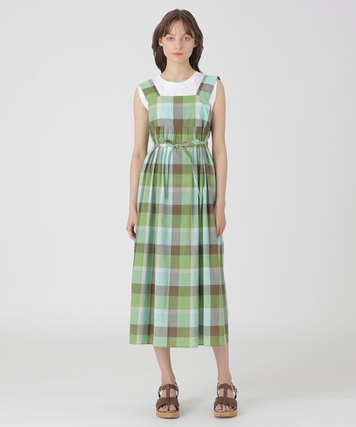 唯 ◇BLUE LABEL CRESTBRIDGE ワンピース　チェック柄 極美品✨】BLUE LABEL CRESTBRIDGE チェック柄ワンピース - メルカリ