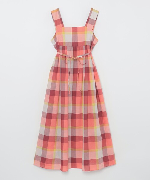 BLUE LABEL CRESTBRIDGE(ブルーレーベルクレストブリッジ)の「コットンリネンチェックドレス(ワンピース・レディース・ライトブルー/グリーン系その他2/レッド系その他4・38/36)」の11枚目の写真