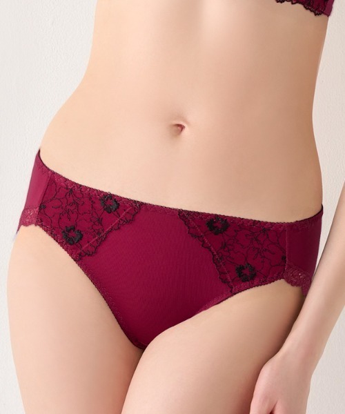 Triumph（トリンプ）の「美胸フィットブラ アザレア レギュラーショーツ TRAC001 Hikini（ショーツ・レディース・ネイビー/ライトブルー/ホワイト/ワインレッド・LL/M/L）」の17枚目の写真