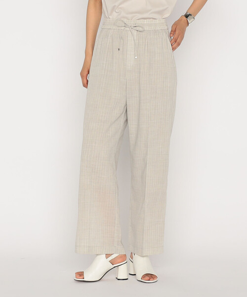 COMME CA（コムサ）の「【セットアップ対応】シアーボイルストライプ パンツ（スラックス・レディース・ブラック/ダークブラウン/キナリ・9号/11号）」の11枚目の写真