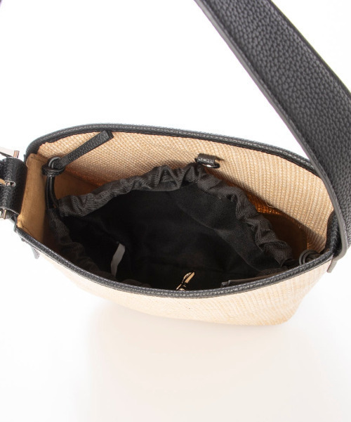 cache cache(カシュ カシュ)の「カシュカシュ cachecache / 雑材風アシンメトリートート(トートバッグ・レディース・キャメル/ブラック/アイボリー・FREE)」の16枚目の写真