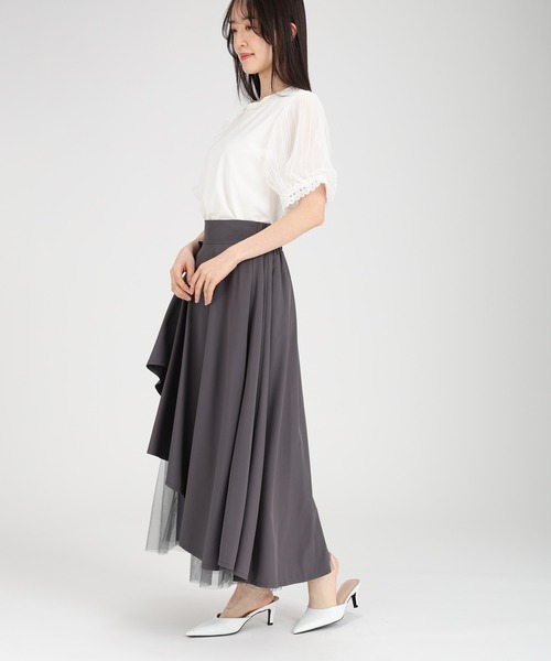 fifth(フィフス)の「パール付きパフスリーブTブラウス(Tシャツ/カットソー・レディース・ライトブルー/ブラック/ホワイト・M)」の15枚目の写真