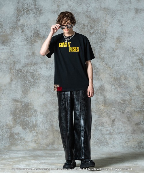 glamb（グラム）の「Synth Leather Baggy Slacks / シンセレザーバギースラックス（スラックス・メンズ・ブラック/ブラック系その他・S/M/L）」の12枚目の写真