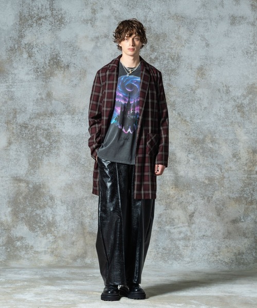 glamb（グラム）の「Synth Leather Baggy Slacks / シンセレザーバギースラックス（スラックス・メンズ・ブラック/ブラック系その他・S/M/L）」の16枚目の写真