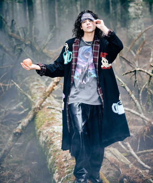 glamb（グラム）の「Synth Leather Baggy Slacks / シンセレザーバギースラックス（スラックス・メンズ・ブラック/ブラック系その他・S/M/L）」の22枚目の写真