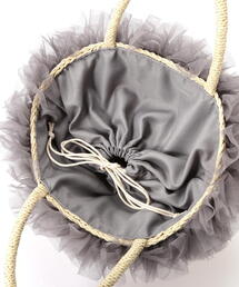 EDIT COLOGNE | チュールデザインかごバッグ(かごバッグ)