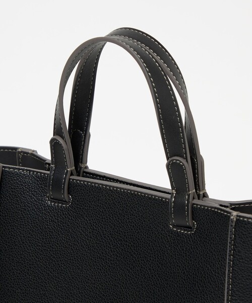 UNITED ARROWS マイクロファイバー コンビ トートバッグ ブラック UNITED ARROWS｜マイクロファイバー トートバッグ M | Rakuten