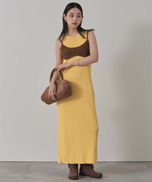miette(ミエット)の「コーデュロイビスチェセットアップ(セットアップ・レディース・ネイビー/ブラウン・M/S)」の7枚目の写真