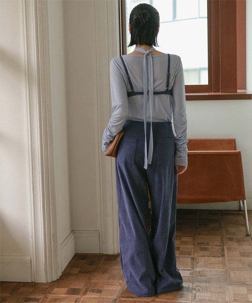 miette(ミエット)の「コーデュロイビスチェセットアップ(セットアップ・レディース・ネイビー/ブラウン・M/S)」の16枚目の写真