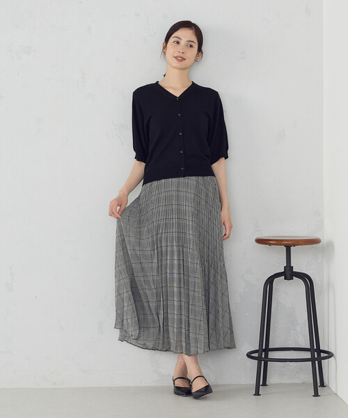 COMME CA ISM（コムサイズム）の「【接触冷感・ウォッシャブル】2WAY半袖 カーディガン（カーディガン/ボレロ・レディース・ホワイト/レッド/ブラック・MEDIUM/LARGE）」の14枚目の写真