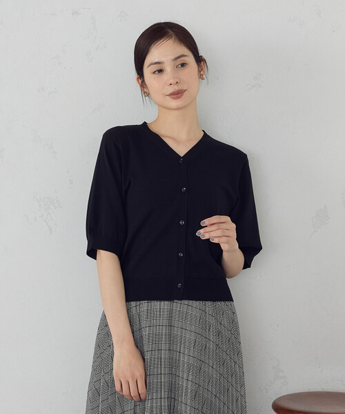 COMME CA ISM（コムサイズム）の「【接触冷感・ウォッシャブル】2WAY半袖 カーディガン（カーディガン/ボレロ・レディース・ホワイト/レッド/ブラック・MEDIUM/LARGE）」の17枚目の写真