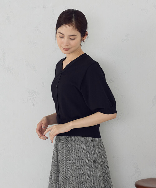 COMME CA ISM（コムサイズム）の「【接触冷感・ウォッシャブル】2WAY半袖 カーディガン（カーディガン/ボレロ・レディース・ホワイト/レッド/ブラック・MEDIUM/LARGE）」の18枚目の写真