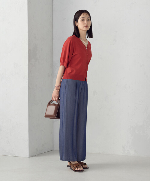 COMME CA ISM（コムサイズム）の「【接触冷感・ウォッシャブル】2WAY半袖 カーディガン（カーディガン/ボレロ・レディース・ホワイト/レッド/ブラック・MEDIUM/LARGE）」の21枚目の写真