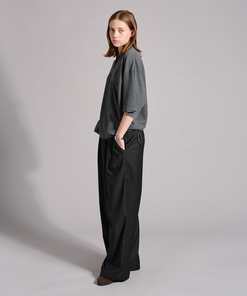 WETTEMPT（ウィテンプト）の「SWITCHING PIGMENT WAFFLE POLO / 切り替えピグメントワッフルポロ（ポロシャツ・メンズ・チャコール/ベージュ/グレー/ブルー・SMALL/MEDIUM/LARGE）」の13枚目の写真