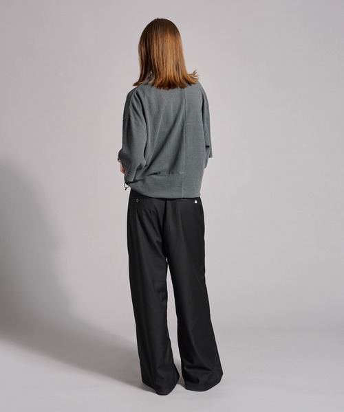 WETTEMPT（ウィテンプト）の「SWITCHING PIGMENT WAFFLE POLO / 切り替えピグメントワッフルポロ（ポロシャツ・メンズ・チャコール/ベージュ/グレー/ブルー・SMALL/MEDIUM/LARGE）」の14枚目の写真